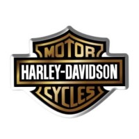 ADESIVO HARLEY-DAVIDSON DOURADO