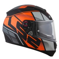 CAPACETE LS2 FF397 VECTOR EVO FT2 KRIPTON MATTE ORANGE TITANIUM •TRICOMPOSTO