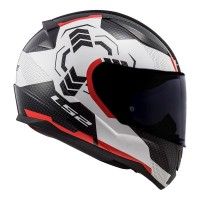 CAPACETE LS2 FF353 RAPID GHOST - WHITE/RED
