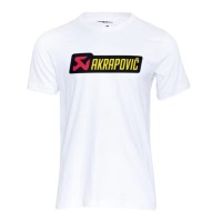 CAMISETA MASCULINA AKRAPOVIC BRANCO