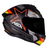CAPACETE ASX DRAKEN PILOT PRETO/VERMELHO/AMARELO  