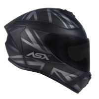 CAPACETE ASX DRAKEN UK PRETO/CINZA