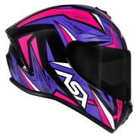 CAPACETE ASX DRAKEN VECTOR PRETO/LILAS