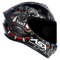 CAPACETE ASX DRAKEN BULL CYBER PRETO FOSCO