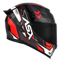 CAPACETE ASX EAGLE RACING DIAGON PRETO/VERMELHO