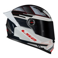 CAPACETE LS2 FF358 S DIGITAL WHITE