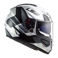 CAPACETE LS2 FF397 VECTOR EVO AUTOMAT WHITE/TITANIUM •TRICOMPOSTO