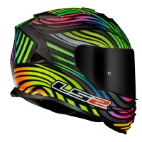 CAPACETE LS2 FF800 STORM POWER MATTE RAINBOW •KPA BICOMPOSTO