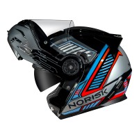 CAPACETE NORISK FF345 ROUTE CHARGE BLACK/BLUE