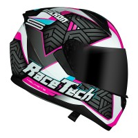 CAPACETE RACE TECH SECTOR VOLTKON WHITE/PINK