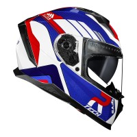 CAPACETE RACE TECH VOLT TRACK WHITE/BLUE 