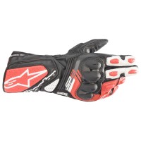 LUVA ALPINESTARS SP 8 V3 BRANCO/VERMELHO